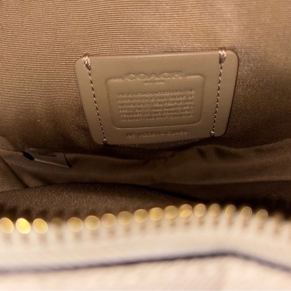 Coach Cream Heart Crossbody Bag with Signature Monogram - Picture 3 of 3